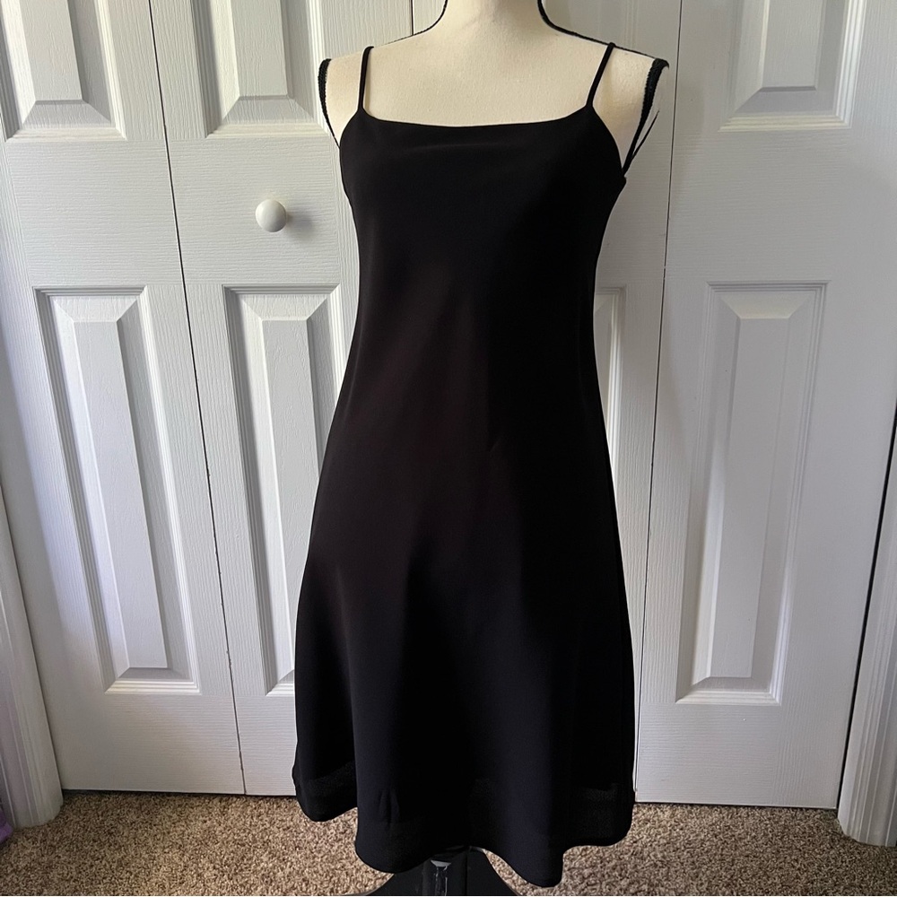 Esprit de Corp Elegant Black Slip Dress Size 5/6